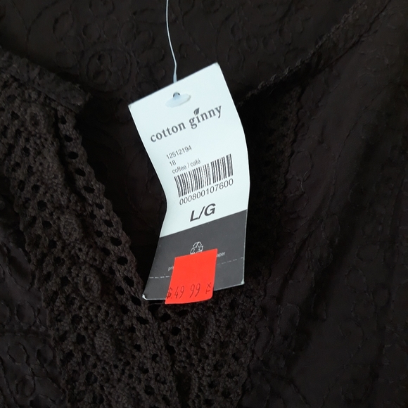 Cottagecore Cotton Ginny Sack Dress Muumuu - Picture 4 of 8